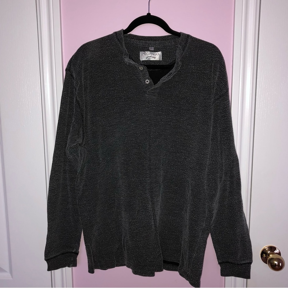 2/$25 Vintage Modango Men’s Quarter Button-Up Shirt